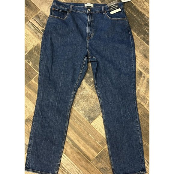 Abercrombie & Fitch Curve Love The 90’s Slim Straight Ultra High Rise Jean 38x30 - Picture 1 of 7